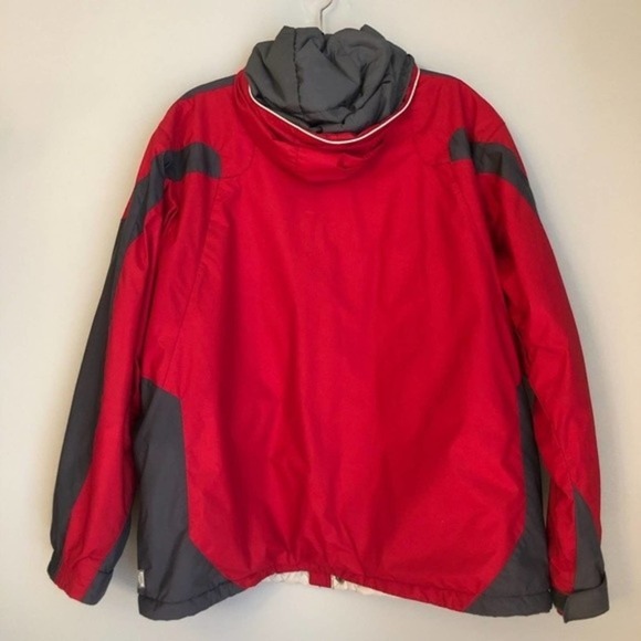 EUC MENS Columbia Vertex Winter Jacket Red/Gray. Size Large. - Picture 4 of 7